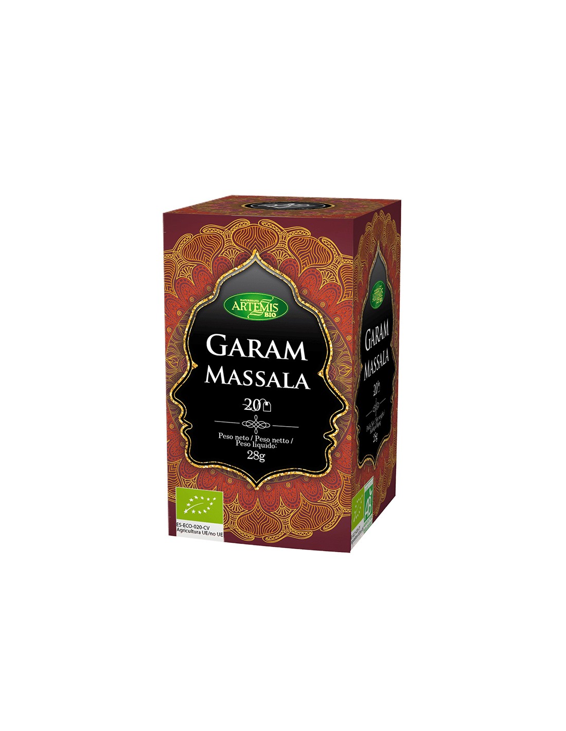 Organic Garam Masala tea, 20 filter bags - Nutra Best Europe