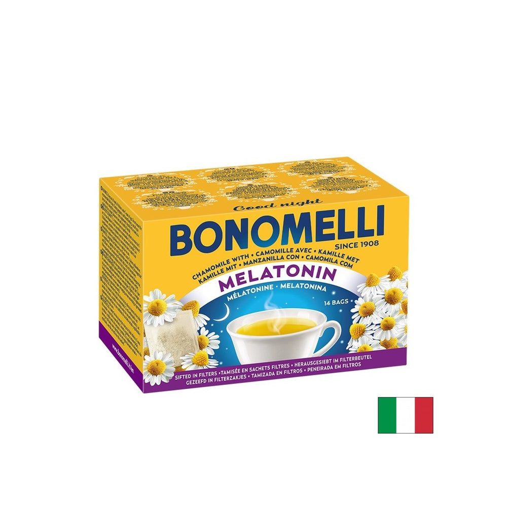 Chamomile Tea, Melatonin and Magnesium - Peaceful Sleep and Stress Control, 14 Filter Bags - Nutra Best Europe