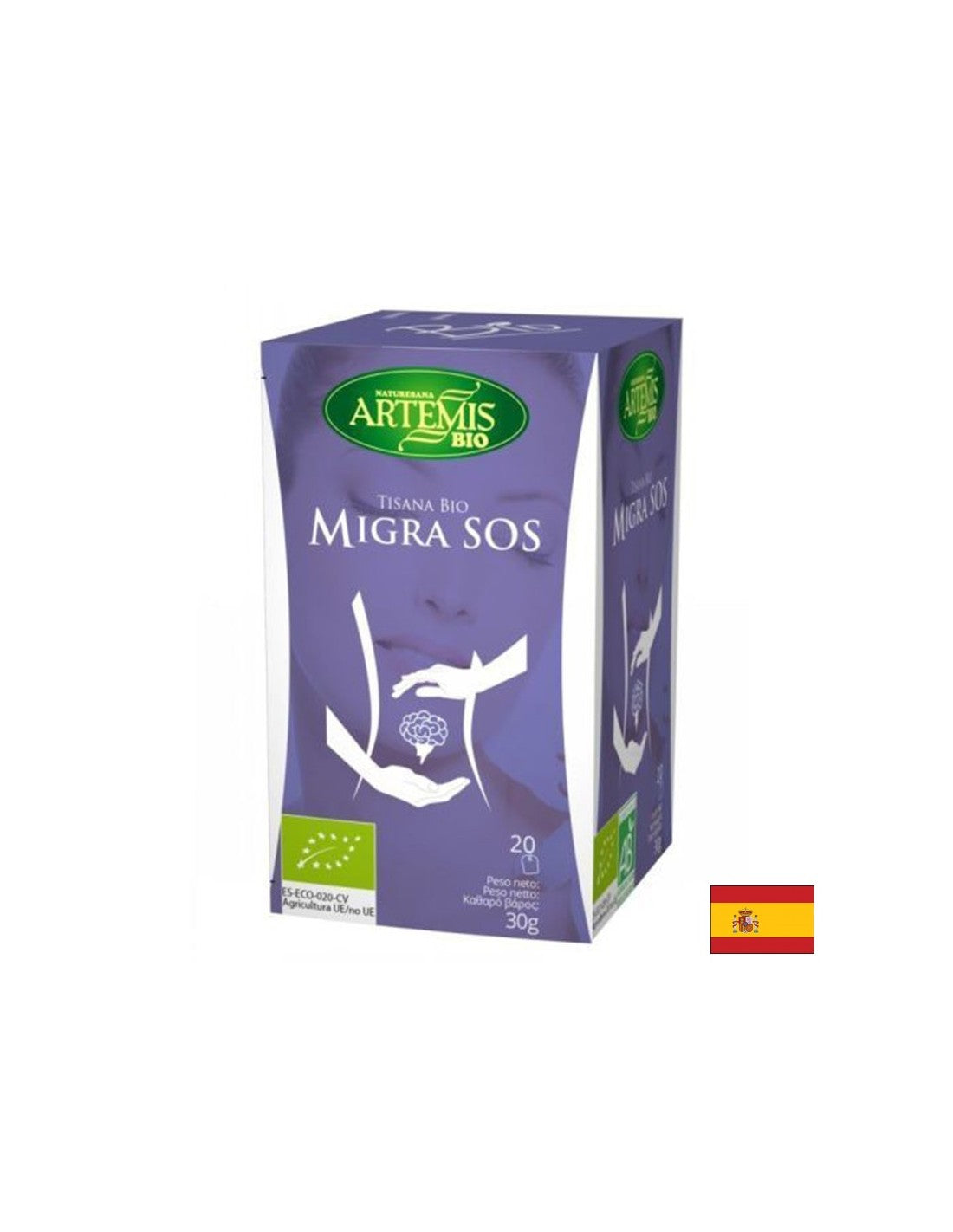 Migraine tea Bio, 20 filter bags x 30 g - Nutra Best Europe