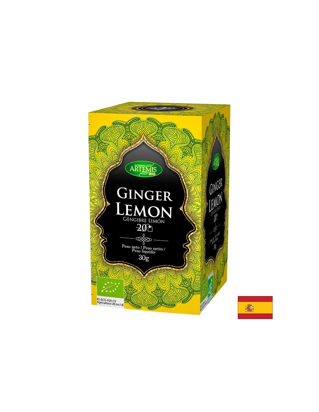 Tea with ginger and lemon BIO, 20 filter bags - Nutra Best Europe