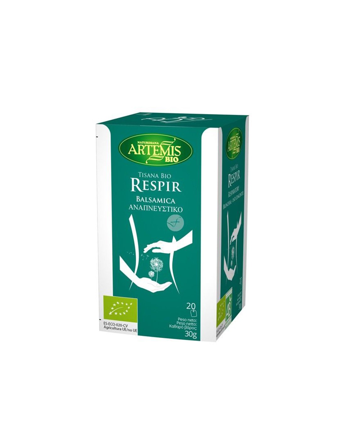 Tea for the respiratory system Bio, 20 filter bags x 30 g - Nutra Best Europe