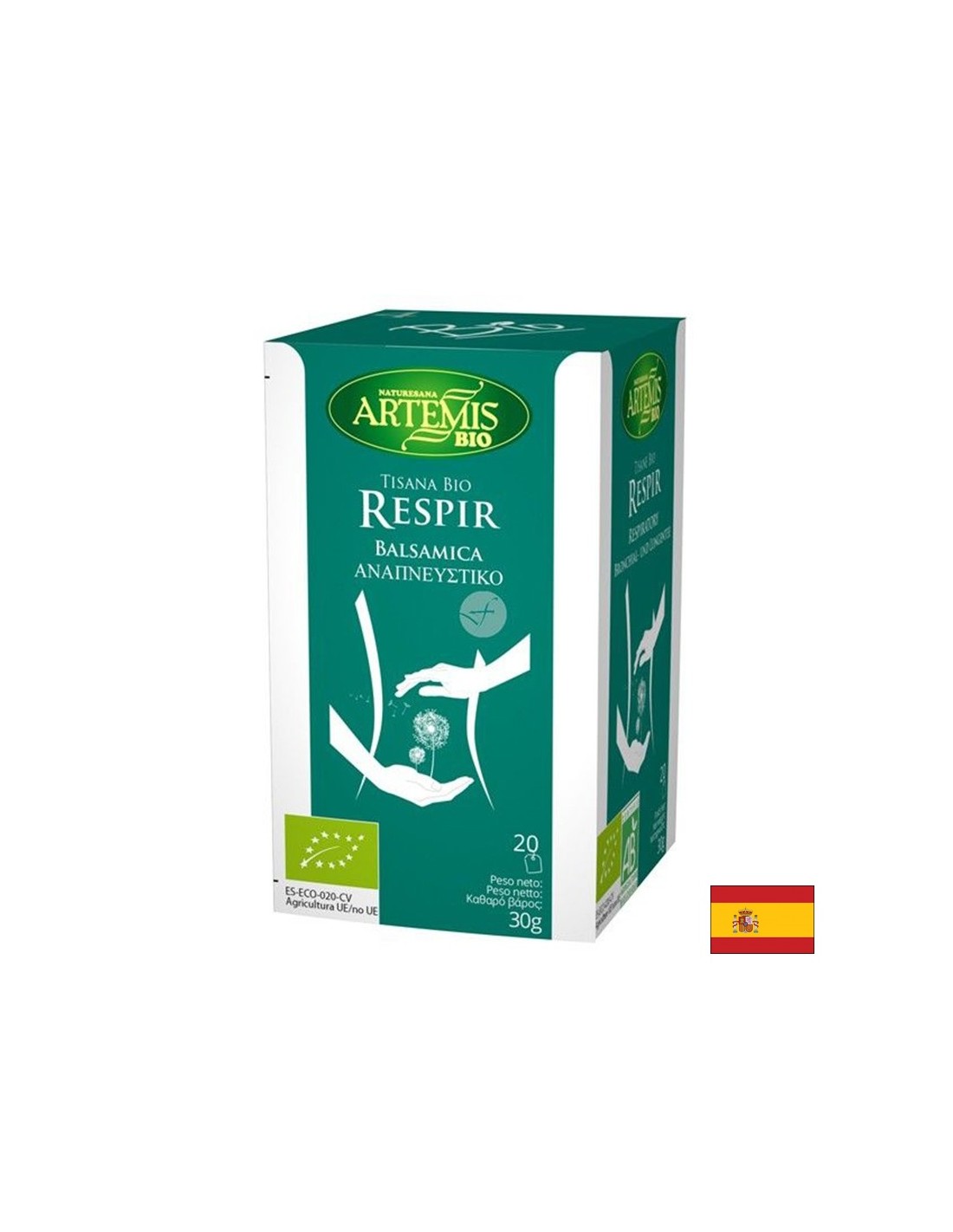 Tea for the respiratory system Bio, 20 filter bags x 30 g - Nutra Best Europe