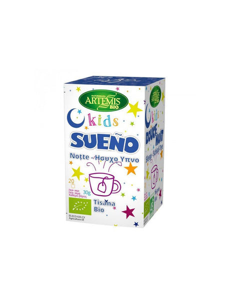 Tea for peaceful sleep in children Bio, 20 filter bags x 30 g - Nutra Best Europe
