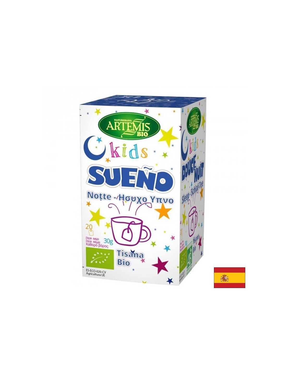 Tea for peaceful sleep in children Bio, 20 filter bags x 30 g - Nutra Best Europe