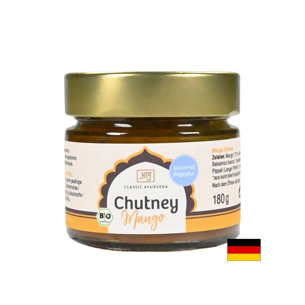 Chutney Mano Classic Ayurveda®, Organic, 180 g - Nutra Best Europe