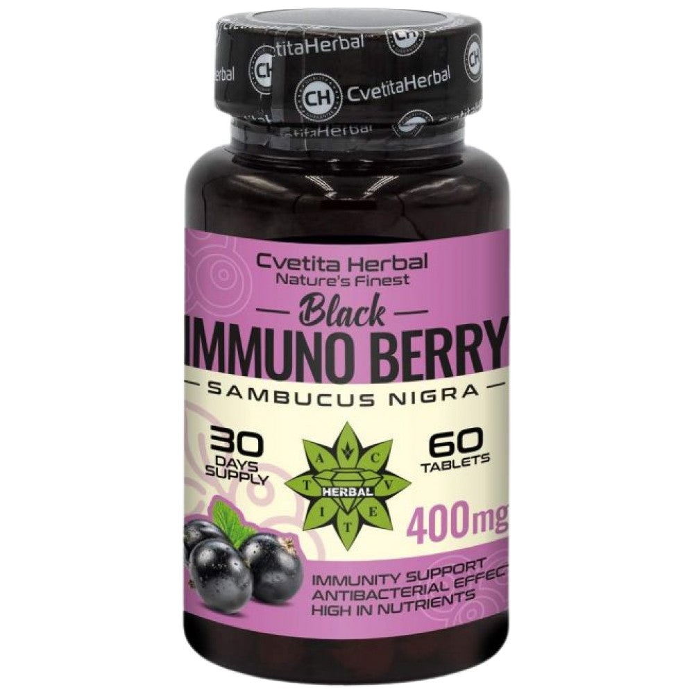 Black Immuno Berry 400 mg 60 Tablets - Nutra Best Europe