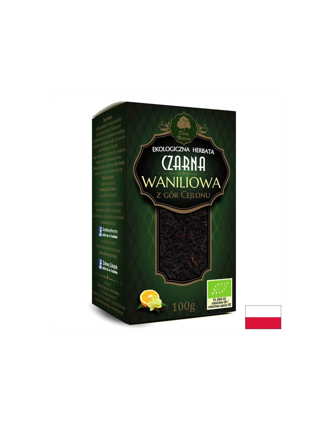 Black Ceylon tea Bio, 100 g - Nutra Best Europe