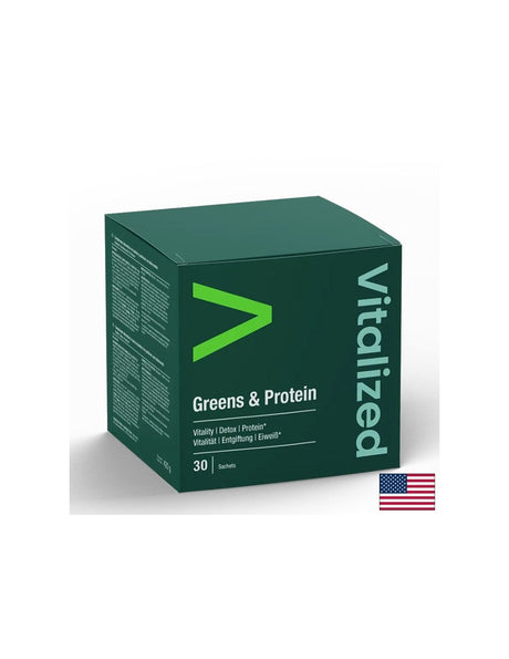 Liver and Muscle Function - Green Foods + Protein, 30 Sachets - Nutra Best Europe