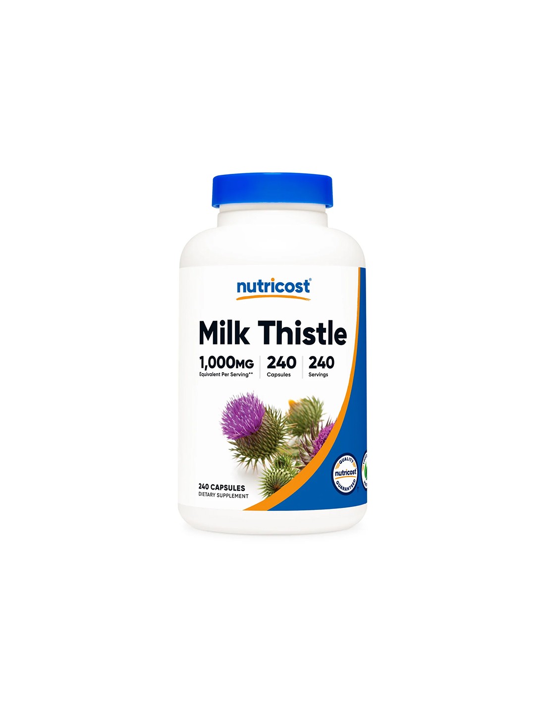 Liver and bile - milk thistle, 250 mg x 240 capsules - Nutra Best Europe
