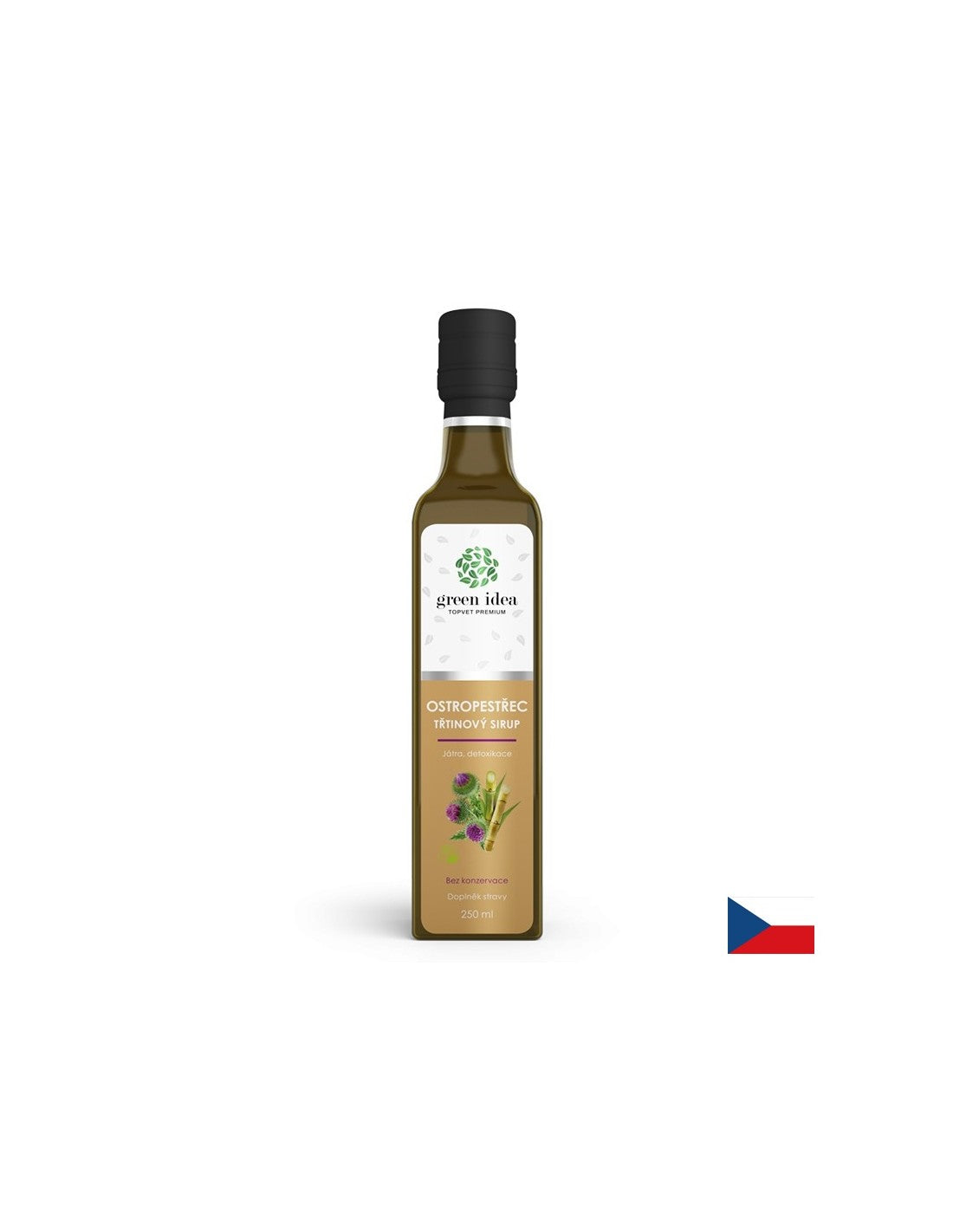 Liver and bile - Milk thistle syrup, 250 ml - Nutra Best Europe