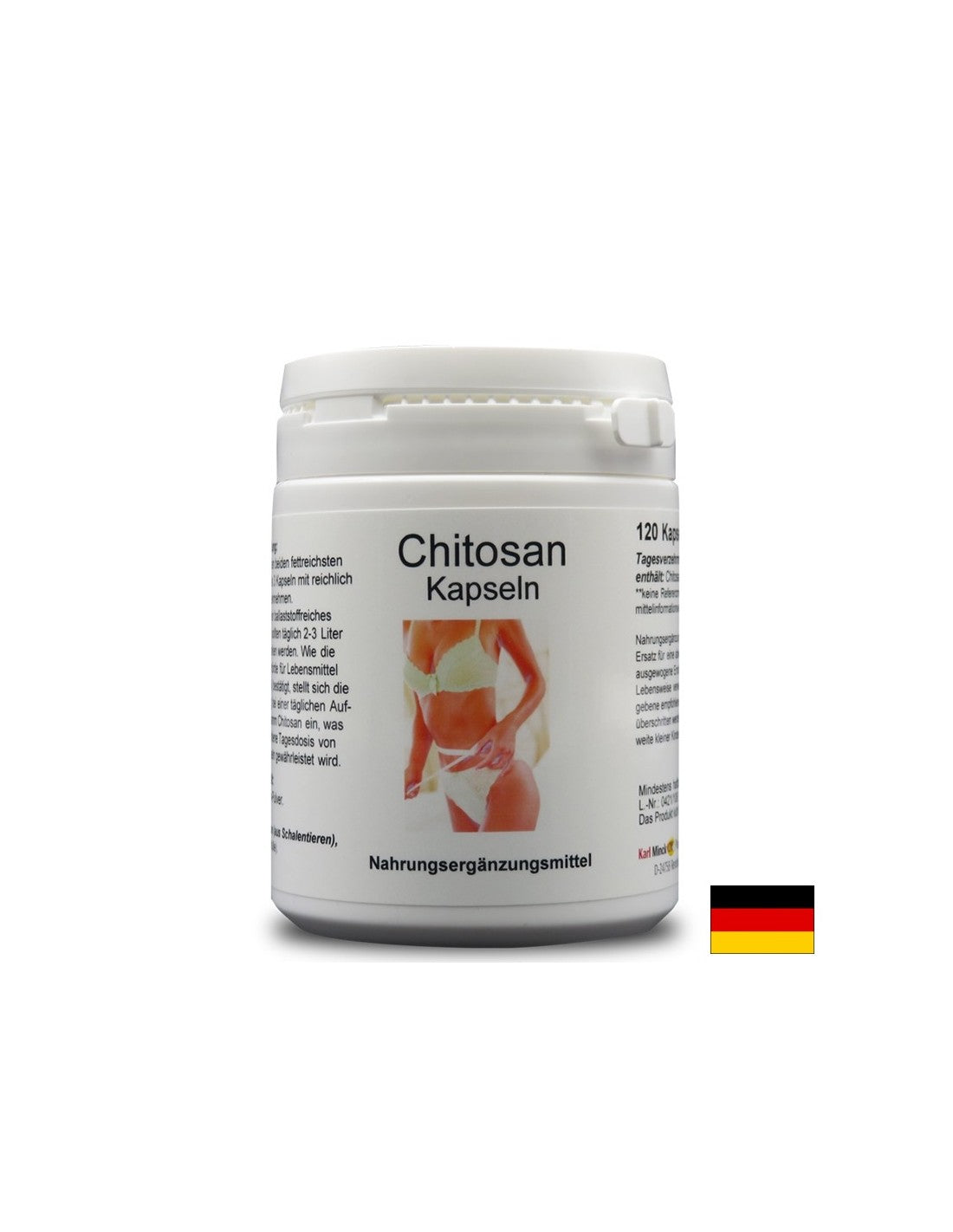 Chitosan - For maintenance of normal body weight, 120 capsules Karl Minck - Nutra Best Europe