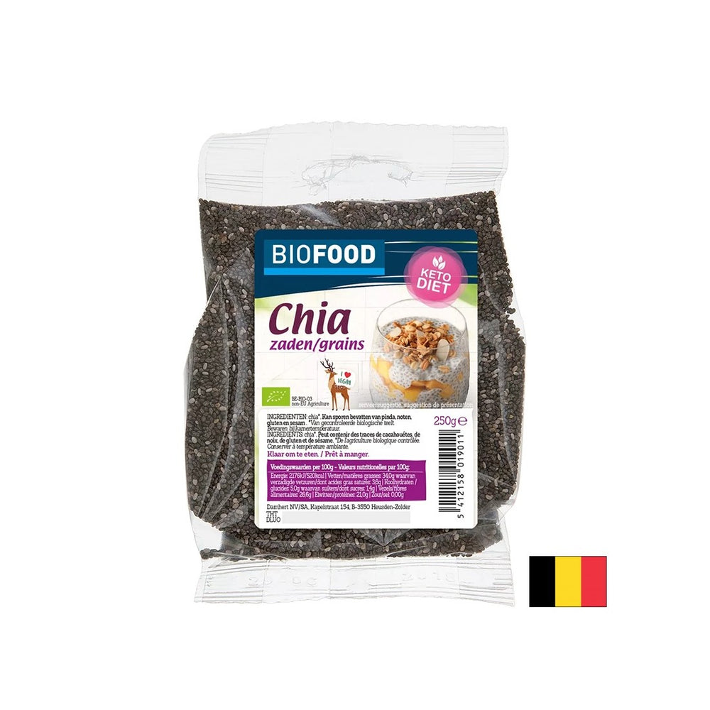Chia (seeds), ORGANIC, 250 g - Nutra Best Europe
