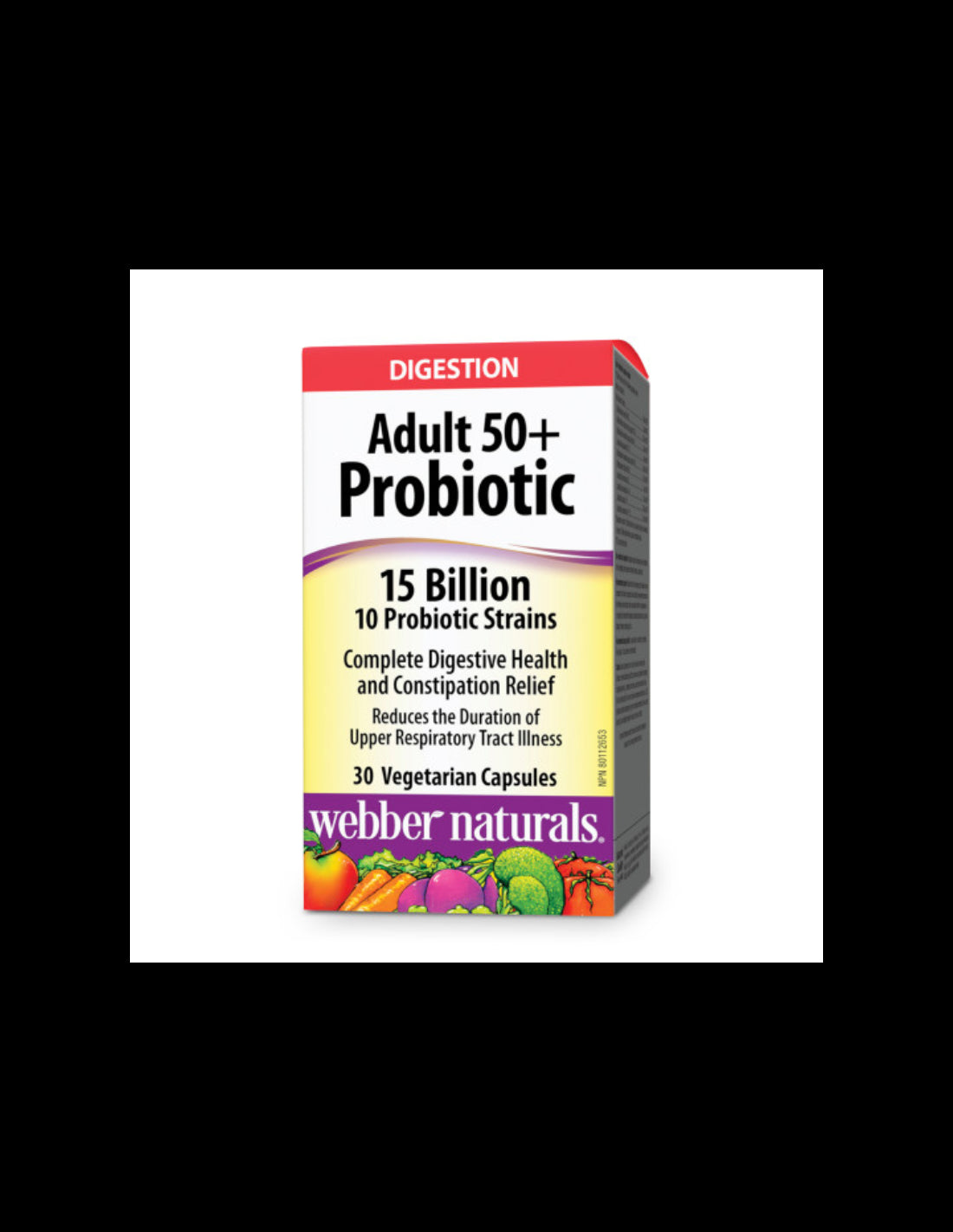 Gut Balance and Good Digestion - Probiotic for Adults 50+, 15 Billion Active Probiotics, 10 Strains, 30 Capsules - Nutra Best Europe