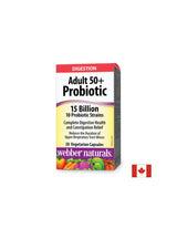 Gut Balance and Good Digestion - Probiotic for Adults 50+, 15 Billion Active Probiotics, 10 Strains, 30 Capsules - Nutra Best Europe