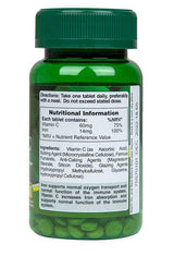 Iron 14 mg & Vitamin C 60 mg - 100 Tablets - Nutra Best Europe