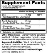PepZinGI® | Zinc Carnosine Complex - 120 capsules - Nutra Best Europe
