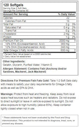 PREMIUM FISH FATS GOLD 120 SOFTGELS - Nutra Best Europe