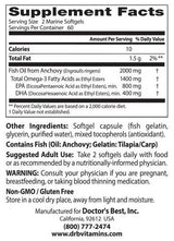 BEST Omega 3 Fish Oil 1000 mg / Purified & Clear - 120 Gel capsules - Nutra Best Europe