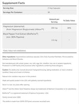 Magnesium Glycinate with BioPerine® - 180 capsules - Nutra Best Europe