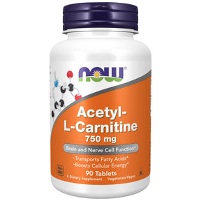 Acetyl L-Carnitine 750 mg - 90 Tablets - Nutra Best Europe