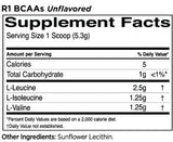 BCAAs Unflavored | 100% Micronized 2:1:1 BCAA Formula - 318 grams - Nutra Best Europe
