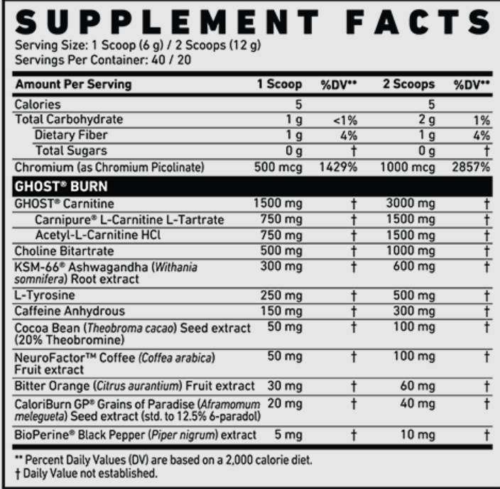 Burn V2 | Thermogenic Powder - 290 grams - Nutra Best Europe