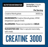 Creatine 3000 - 120 capsules - Nutra Best Europe