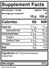 MCT Oil Powder - 300 grams - Nutra Best Europe