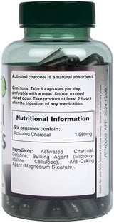 Activated Charcoal 260 mg - 240 capsules - Nutra Best Europe