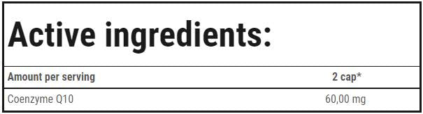 Coenzyme Q10 - 90 capsules - Nutra Best Europe
