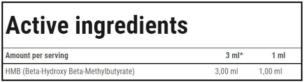 HMB Liquid - 100 ml - Nutra Best Europe