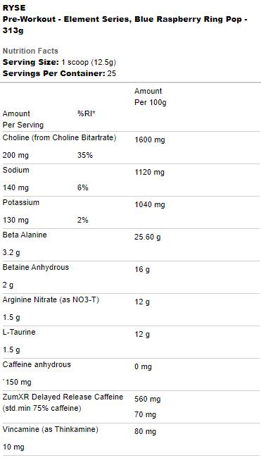 Pre-Workout | Element Series - 313~340 grams - Nutra Best Europe