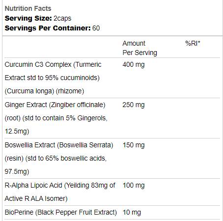 Turmeric+ | with Boswellia & R-ALA - 120 capsules - Nutra Best Europe