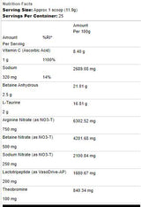 Pump Powder | Project Blackout - 223~298 grams - Nutra Best Europe