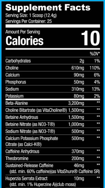 Pre-Workout | Project Blackout 305-315 grams - Nutra Best Europe