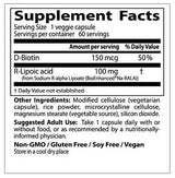 BEST R-Lipoic Acid / Stabilized NA-R-ALA 100 mg - 60 capsules - Nutra Best Europe