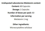 Melatonin 1 mg - 60 capsules - Nutra Best Europe