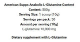 Anabolic L-Glutamine - 500 grams - Nutra Best Europe