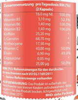 Energy Booster | with Vitamins & Caffeine - 60 capsules - Nutra Best Europe