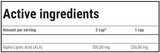 ALA 250 | Alpha Lipoic Acid 250 mg - 60 capsules - Nutra Best Europe