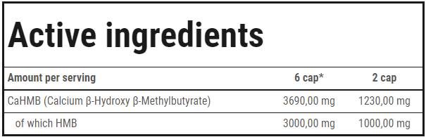 HMB Formula Caps - 240 capsules - Nutra Best Europe