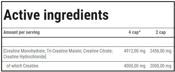 Crea Xtreme | Creatine Matrix - 120 capsules - Nutra Best Europe