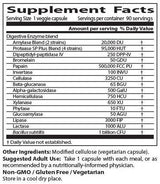 BEST Digestive Enzymes - 90 capsules - Nutra Best Europe