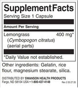Full Spectrum Lemongrass - 60 capsules - Nutra Best Europe