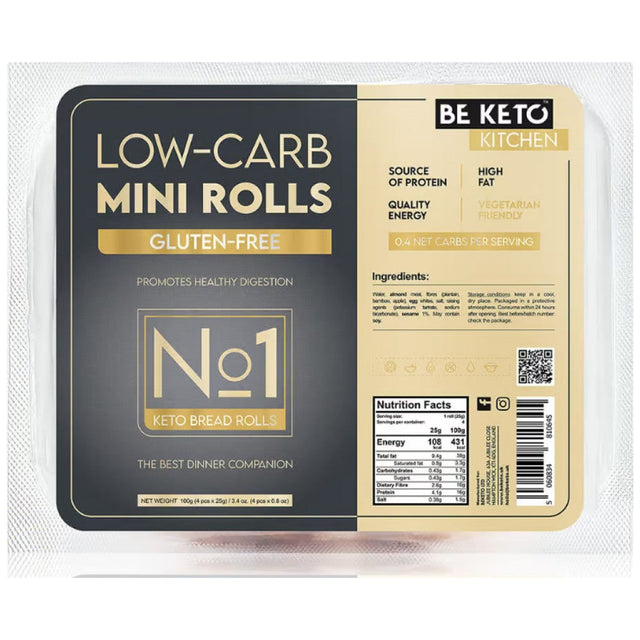 Keto Mini Rolls | Gluten-Free - 100 grams - Nutra Best Europe