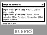 Ketone & Glucose Test Strips - 100 pcs. - Nutra Best Europe