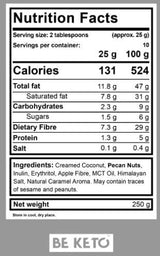 Keto Cream | Pecan & Salted Caramel + MCT - 250 grams - Nutra Best Europe