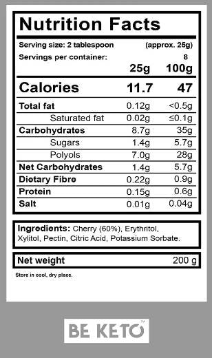 Keto Jam | Low Sugar - 200 grams - Nutra Best Europe