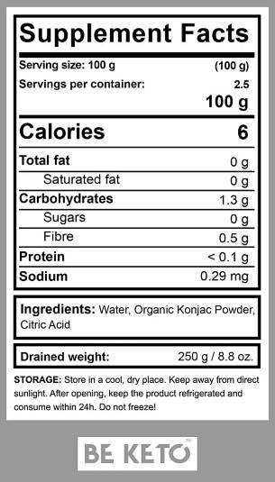 BIO Konjac Spaghetti - 320 grams - Nutra Best Europe