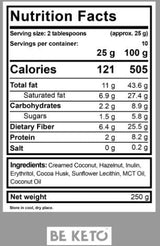 Keto Cream | Hazelnut + MCT - 250 grams - Nutra Best Europe